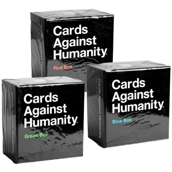 Picture of Cards Against Humanity Bundles - Blue Red Green Expansion Boxes