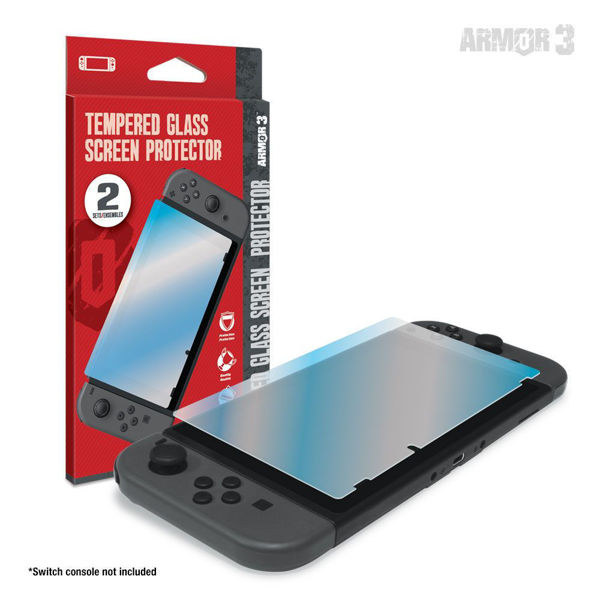 Picture of Hyperkin Tempered Glass Screen Protector (2-Pack) for Nintendo Switch