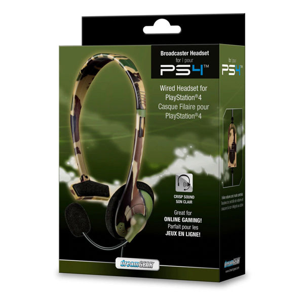 Picture of dreamGEAR Broadcaster Headset for PS4 - Jungle Camo