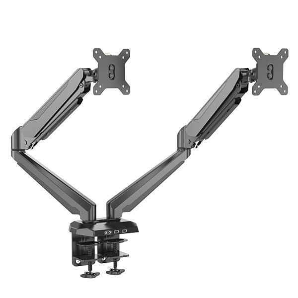 Picture of Black Dual Adjustable Desk Mount