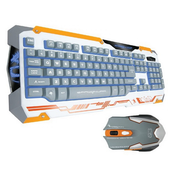 Picture of Dragonwar Sencaic Keyboard + Mouse Combo set  White