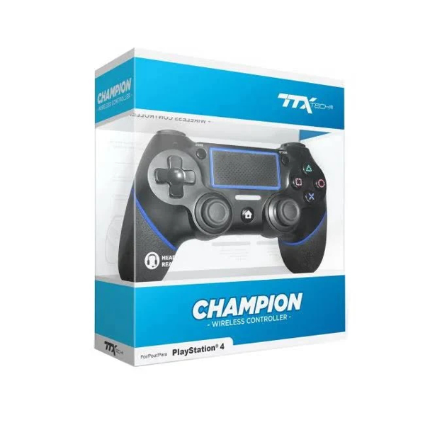 Picture of TTX Tech Champion Wireless Controller - Black for PS4