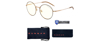 Picture of Ellipse Clear Black Gold Indoor Digital Eyewear - eye strain glasses